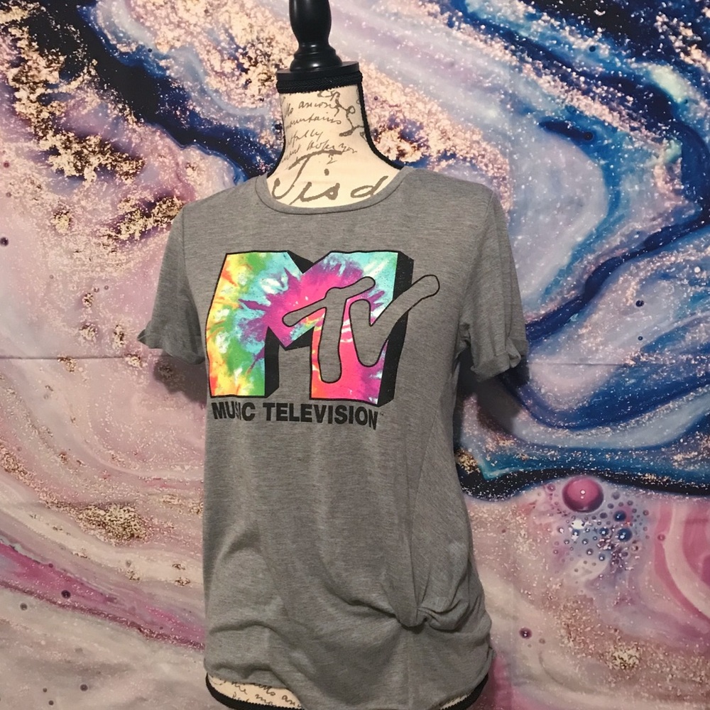 MTV tie-knotted t-shirt